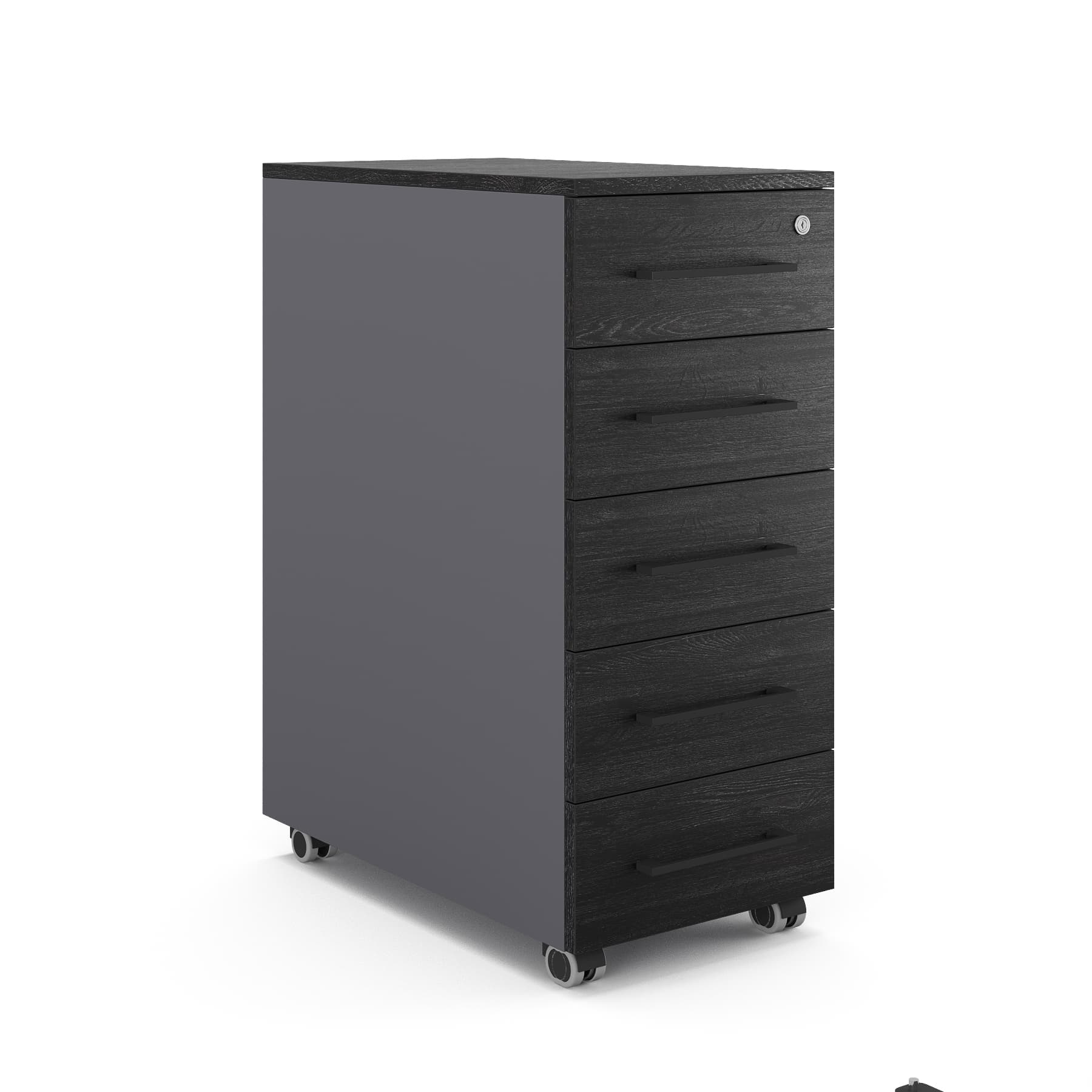Тумба мобильная Kobor TМ5-40/80 graphite/wood