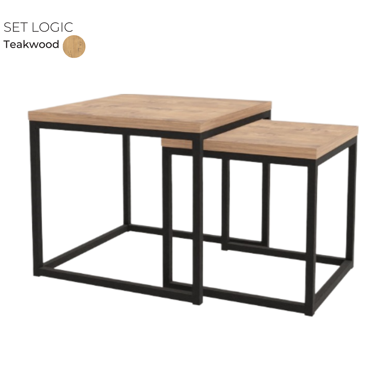 Комплект журнальных столов Алсав 21SETLOGIC.001 Teakwood