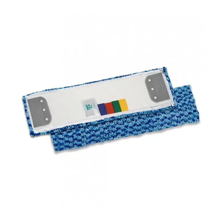 Моп TTS Microsafe с держателями, для нескользких полов, микроволокно, голубой, 40x13 см