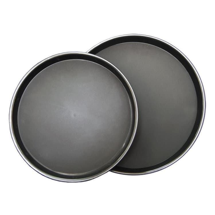 Поднос прорезиненный 40 см круглый черный пластик P.L. Proff Cuisine P.L.-BarWare 90001058