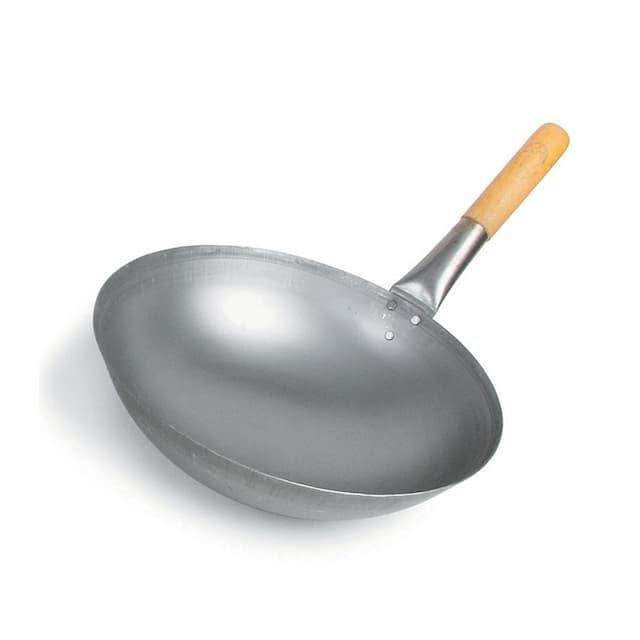 Сковорода P.L. Proff Cuisine WOK 35 см с дерев. ручкой углеродистая сталь арт. 92001494
