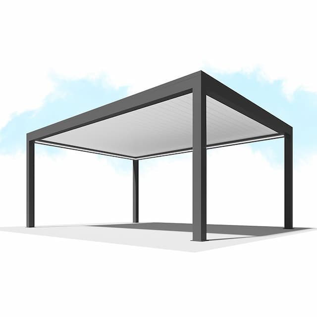 Пергола Сити-Форм Pergola В500-25П Bioclimatic с поворотными ламелями ЛАМЕЛЬ 250 X 53 (2,5х6,0) 2 модуля