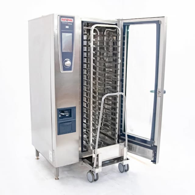 Пароконвектомат Rational SCC WE 201+шпилька-тележка арт. УТ-00089809 (Восстановленное 1 шт)