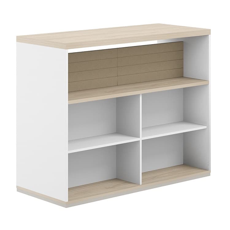 Стеллаж-комбо 1238 двухсторонний Norden Allegro AG.254.402.654.BG с топом и экраном тканевым низким