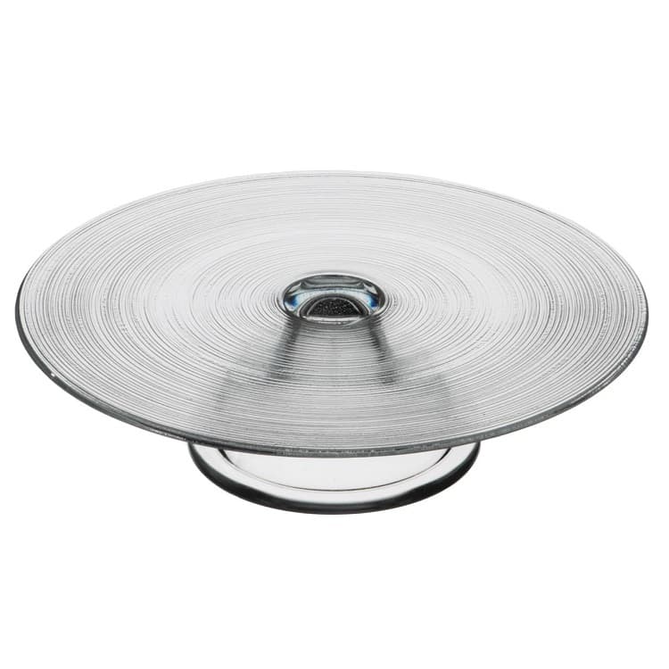 Блюдо для торта на ножке ARDACAM Circle ARD 1929F(1576).1 d 21 см h 1 см (стекло, прозрачный)