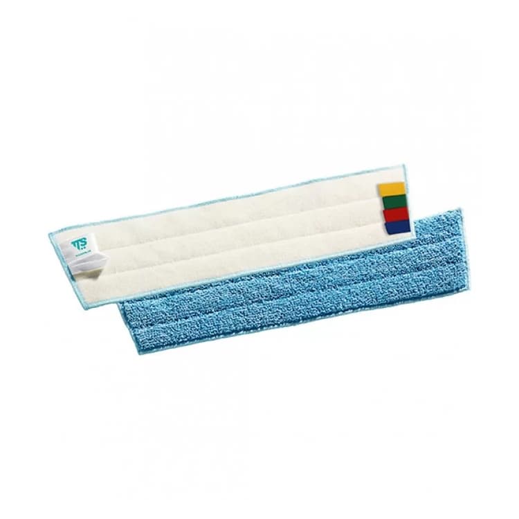 Моп TTS Microblue на липучках для держателя 894Yи 8702, голубой, микрофибра, 30x12 см