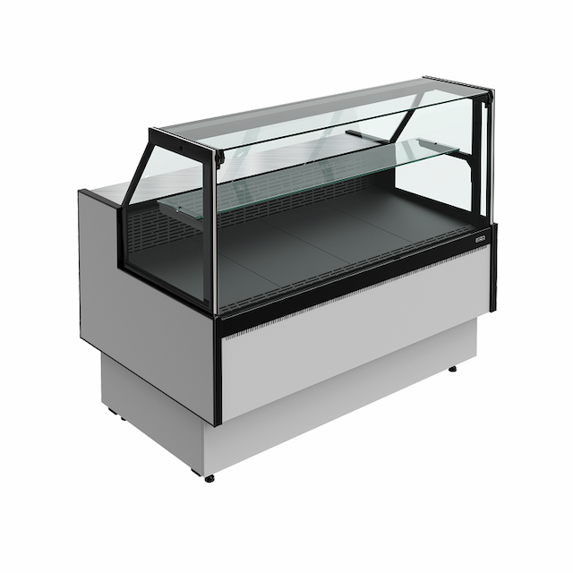 Витрина холодильная Carboma PRAIA 2 GC85 SV 0,94-1 с боковинами 9006-9005