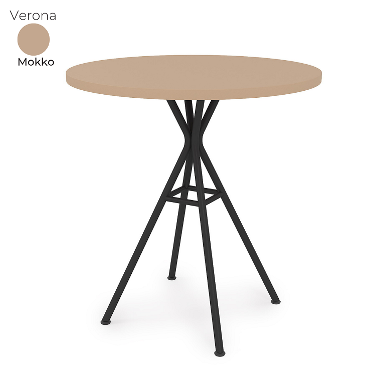 Стол обеденный круглый Алсав 21Verona.007.R Mokko