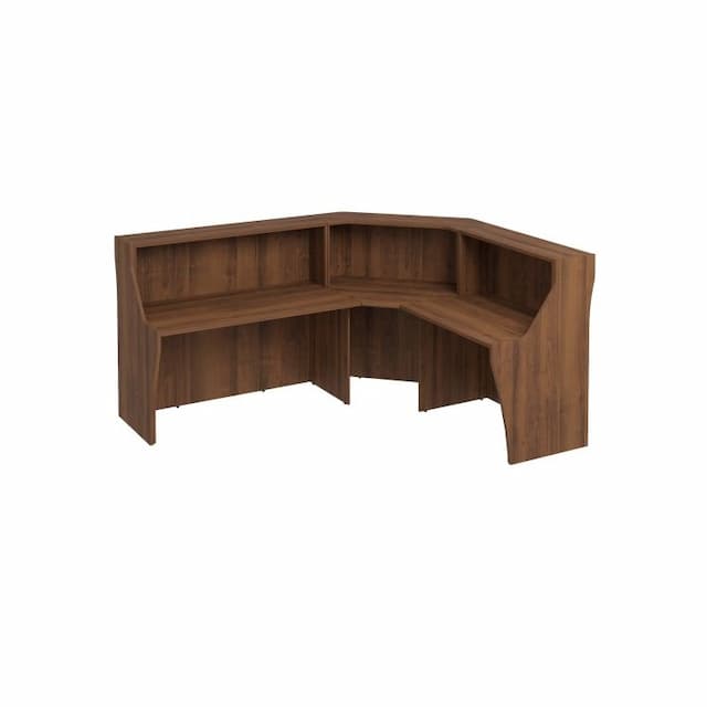 Стойка ресепшен угловая левая/правая Юнитекс КОМФОРТ К.9233 ОФ французский орех