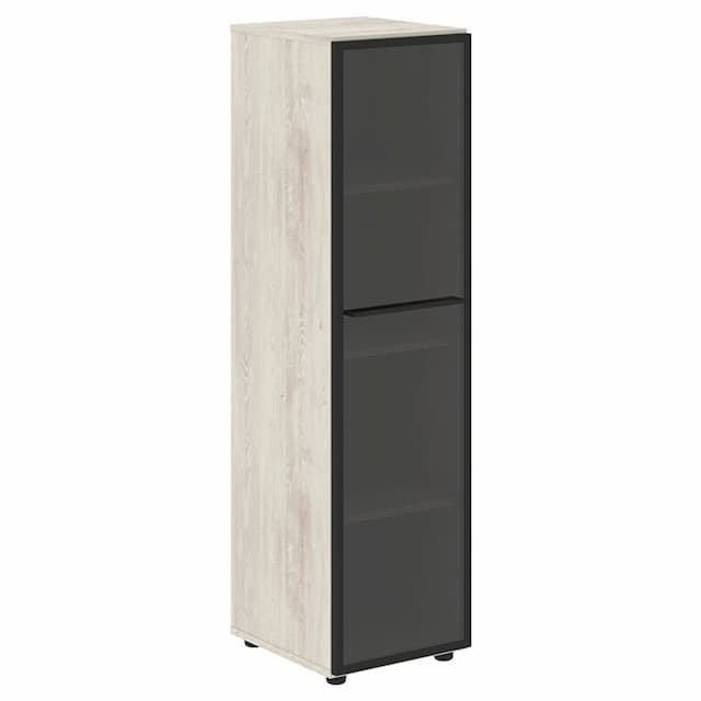 Шкаф колонка со стеклянной дверью Skyland LMC 40.2(R) сосна эдмонт 400х430х1517 LOFTIS