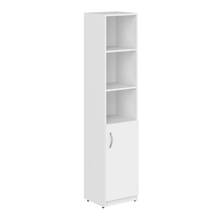 Шкаф колонка с глухой малой дверью Skyland SR-5U.5(R) белый 386х375х1815 SIMPLE