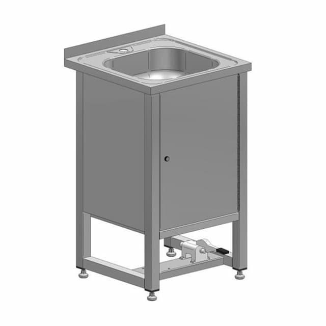 Рукомойник МХМ с педальным приводом с бортом 500х500х850