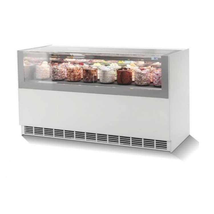 Витрина для мороженого ISA ONESHOW Base 170+170 TB/TN Dual Temp цвет белый