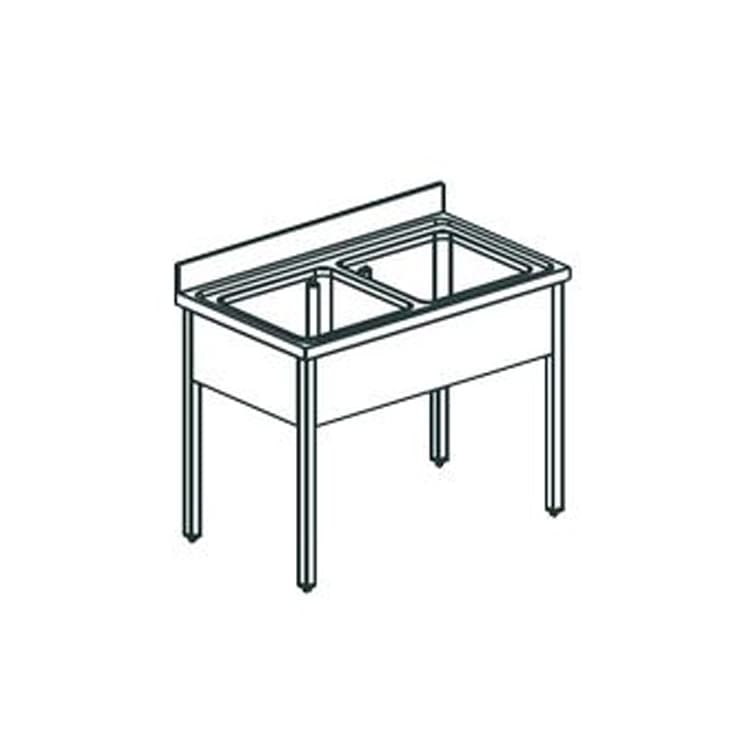 Ванна котломоечная APACH CHEF LINE L2P167-75