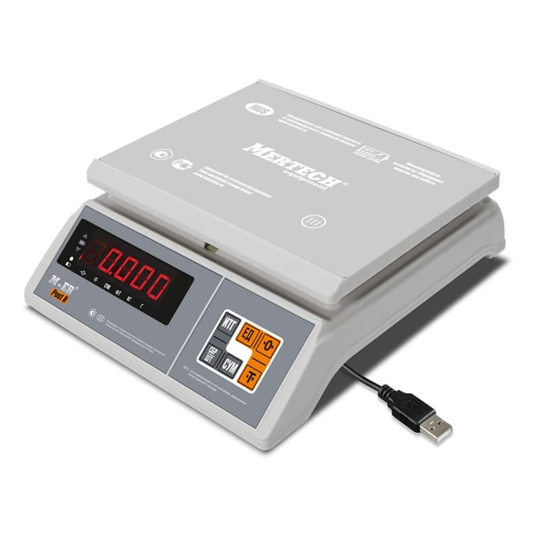 Фасовочные настольные весы MERTECH M-ER 326 AFU-15.1 "Post II" LED USB-COM
